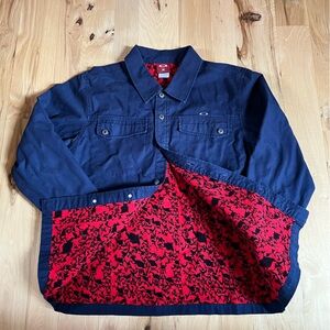 Oakley fleece lined denim shirt jacket